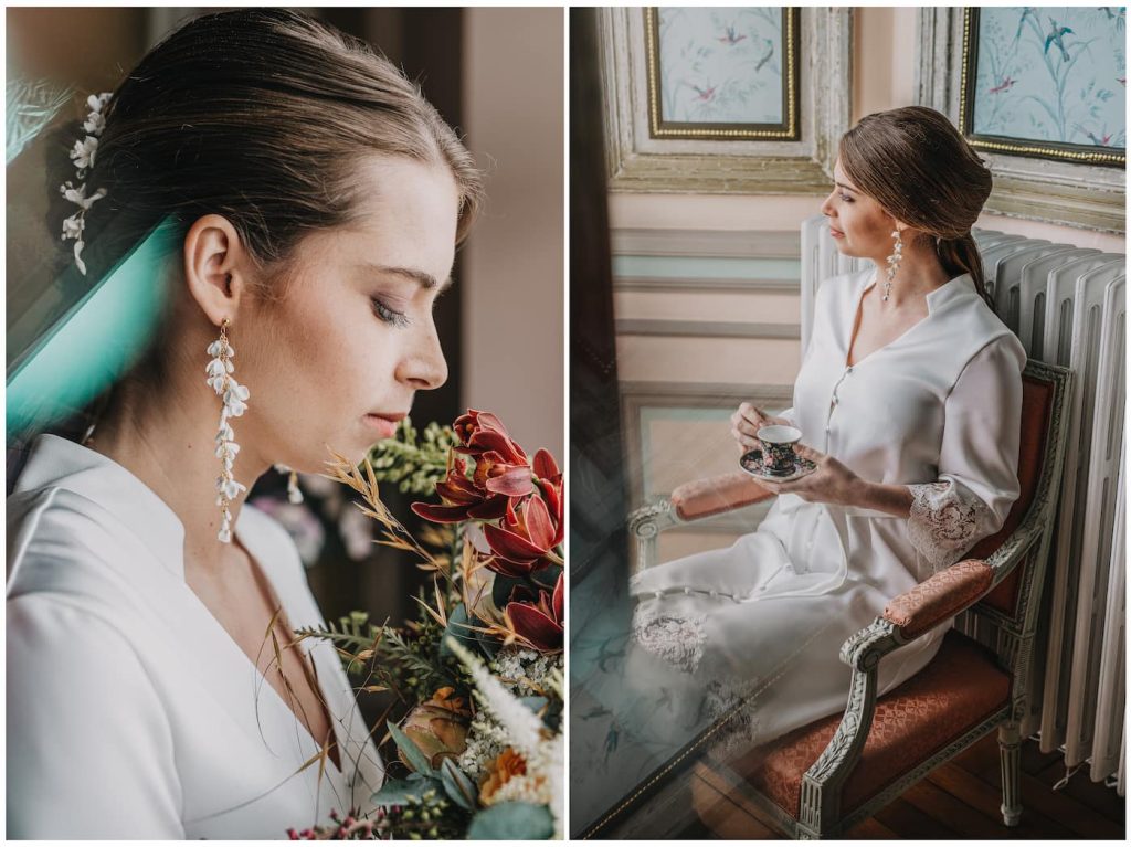 Shooting editorial robes de mariage avec la creatrice Caroline Bourguignon Photo Remy Peeters 2